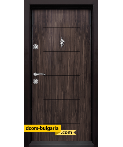 Блиндирана входна врата модел T-102, панел Африка