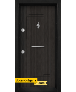 Блиндирана входна врата модел T-111, панел Черна перла