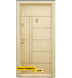 Блиндирана входна врата модел T-587, панел Зебра