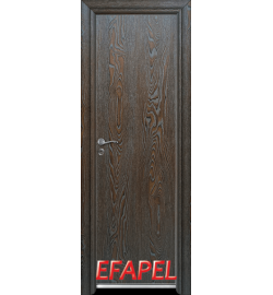 Алуминиева врата за баня - Efapel цвят Палисандър