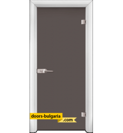 Стъклена интериорна врата, BASIC G 10-1, каса Бяла